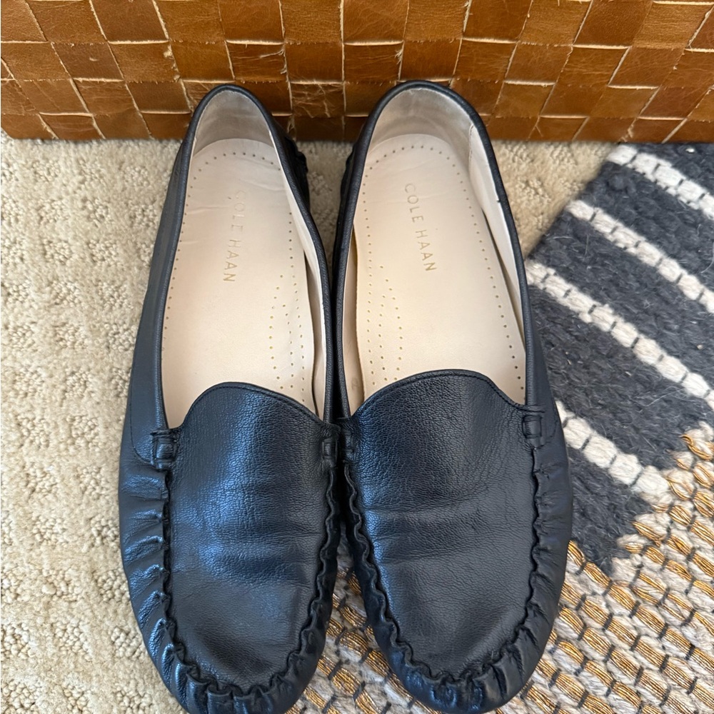 Cole Haan Women's Classic Black Leather Loafers
